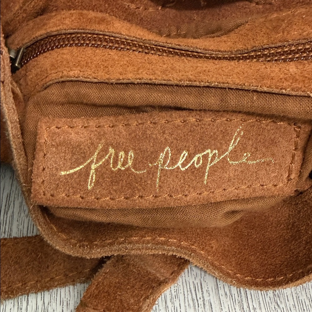 Free People Women’s Billie Suede  Leather Crossbody Purse - Picture 5 of 12
